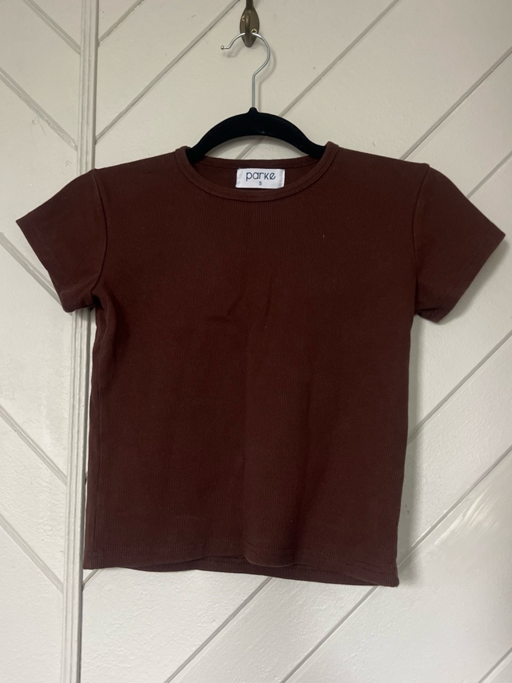 Parke Short Sleeve Crewneck Tee - Chocolate Brown